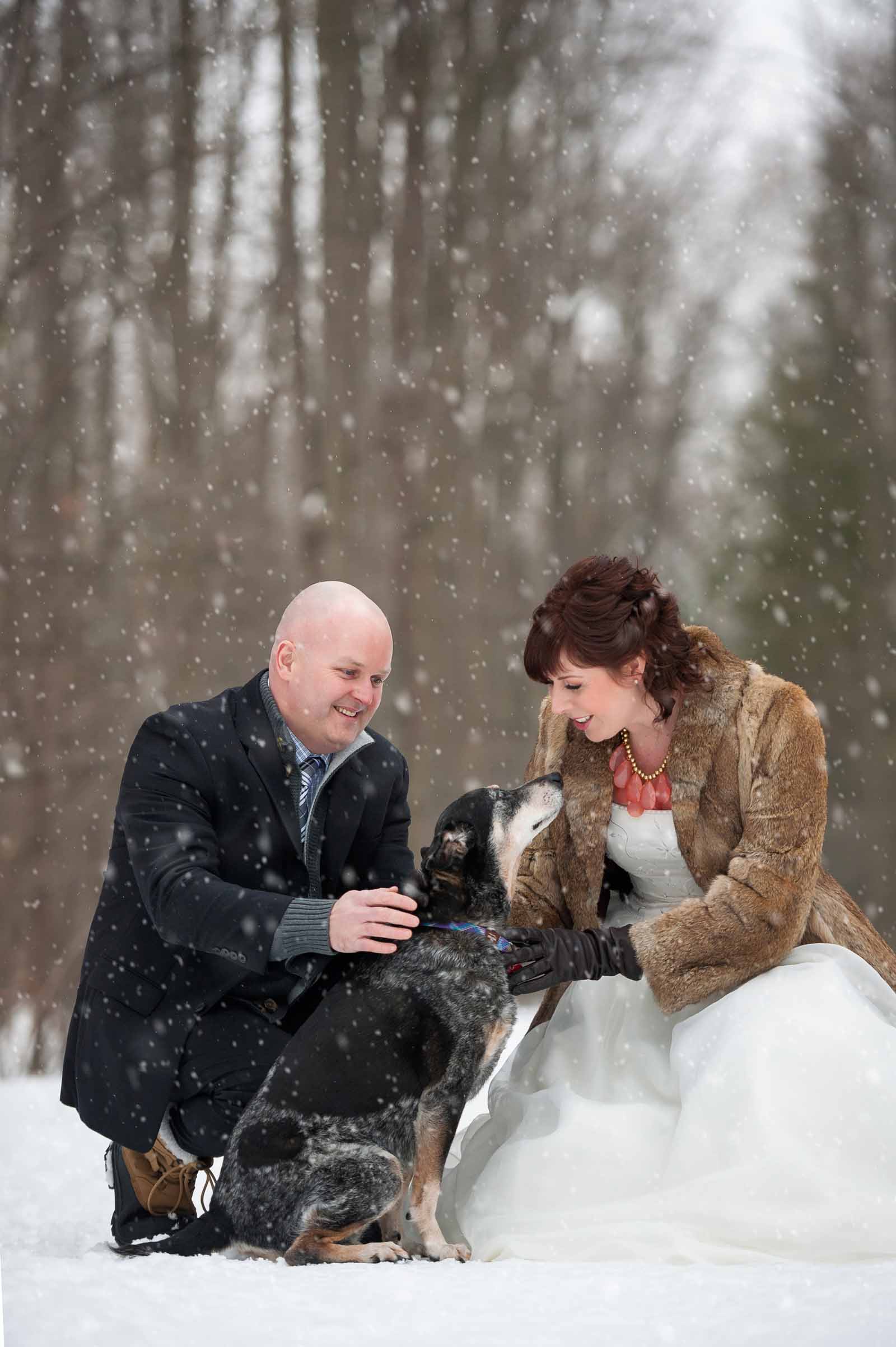 Bride and groom laughing and embracing in the greenery and bushes at Brookstreet Hotel in Kanata, Ottawa