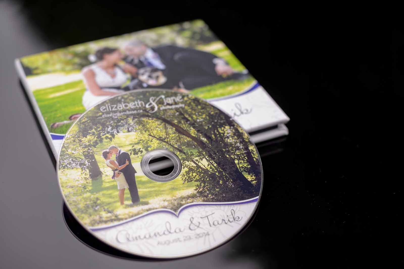 Wedding dvd with its case from a summer wedding