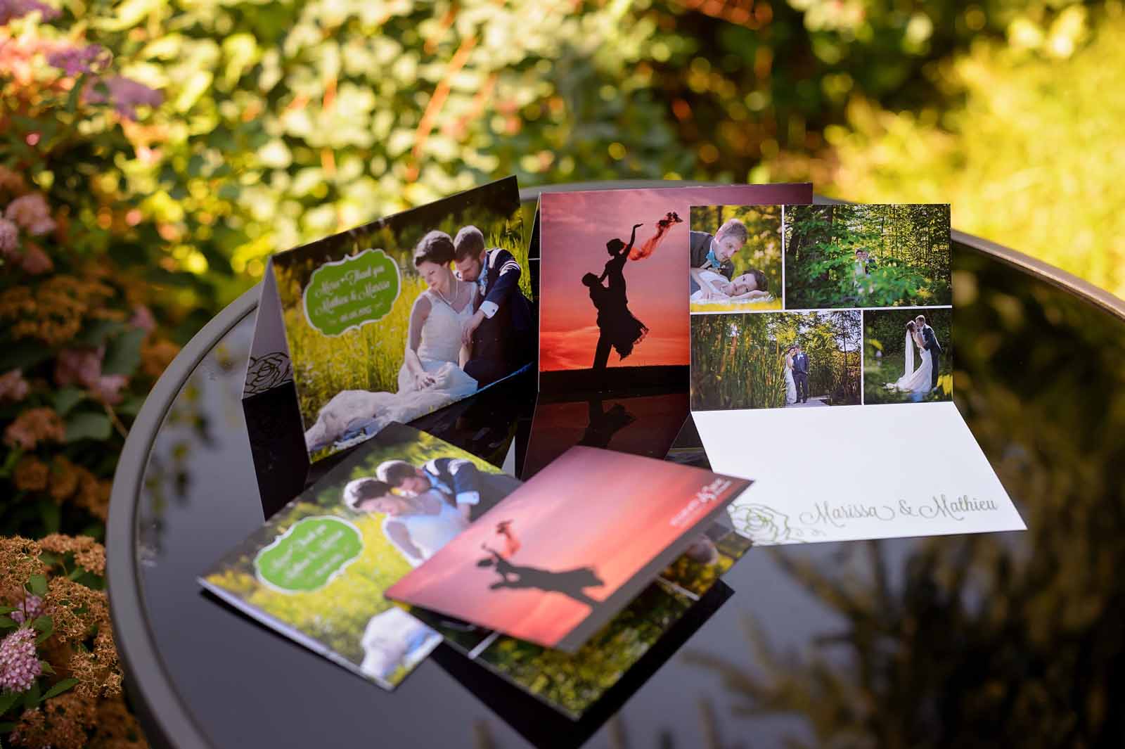 Wedding thank you cards designed specifically for the couple